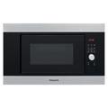 Hotpoint MF20GIXH Built In Microwave Oven Grill in St Steel 800W 20L