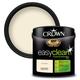 Crown Easyclean Washable & Wipeable Multi Surface Matt Paint Ivory Cream - 2.5L