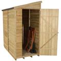 6x3ft Forest Wooden Overlap Pressure Treated Pent Shed -incl. Installation