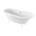 Bathstore Evesham Roll Top Bath with White Feet