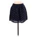 J.Crew Factory Store Casual Mini Skirt Mini: Blue Bottoms - Women's Size Small