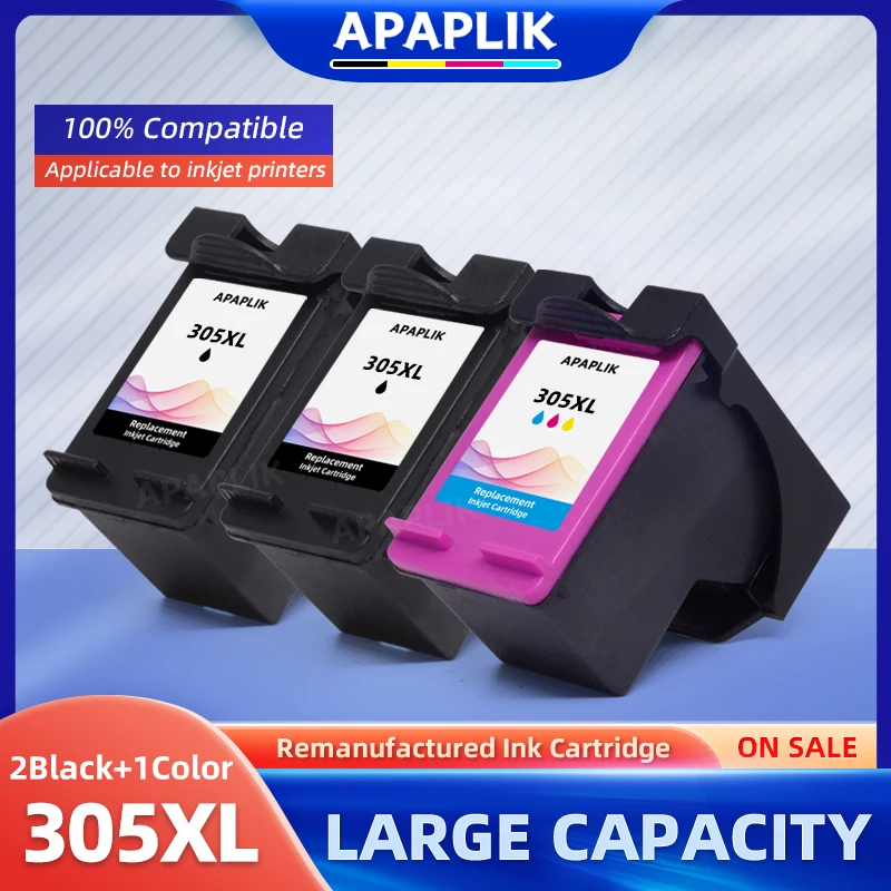APAPLIK pour HP 305 XL 305XL cartouche d