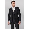 Racing Green Charcoal Grey Texture Tailored Fit Men's Suit Jacket -