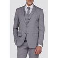 Racing Green Ice Grey Tailored Fit Men's Suit Jacket -