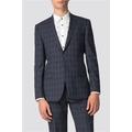 Ben Sherman Navy Check Tailored Fit Blue Men's Suit Jacket