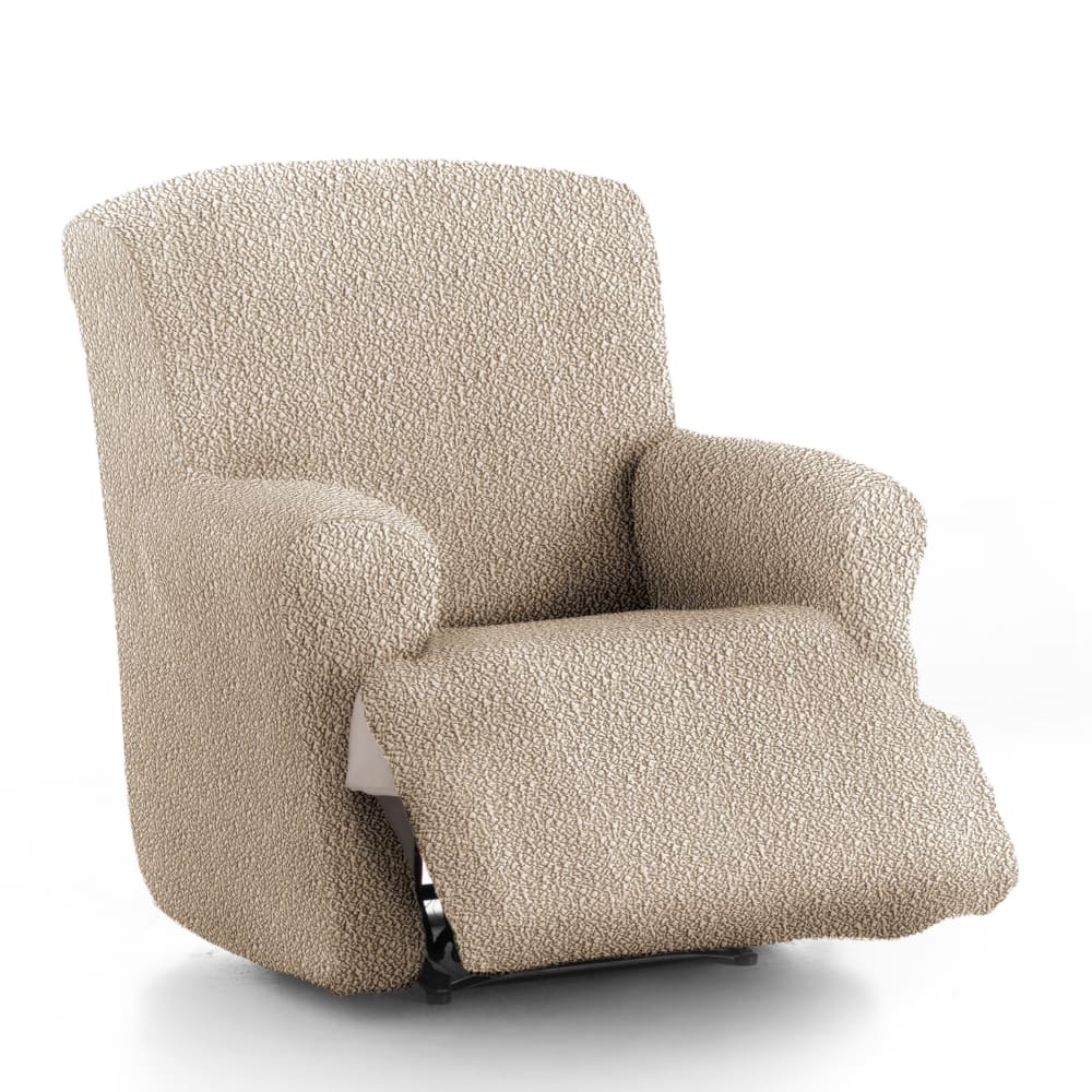 Housse de fauteuil relax XL extensible beige 60 - 110 cm