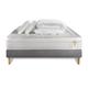 Pack matelas sommier kit 140x190 oreiller couette