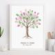 Vintage Tree - Fingerprint Tree