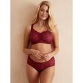 Berlei Underwired Minimiser Bra - Burgundy, Burgundy, Size 36C, Women