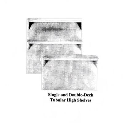 Garland M17DD Master Series Double Deck High Shelf, 34 1/2"H x 17"W, Stainless Steel
