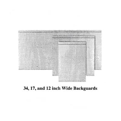 Garland M24LPBG Master Series Low Profile Backguard/Flue Riser, 10"H x 24"W, Stainless Steel