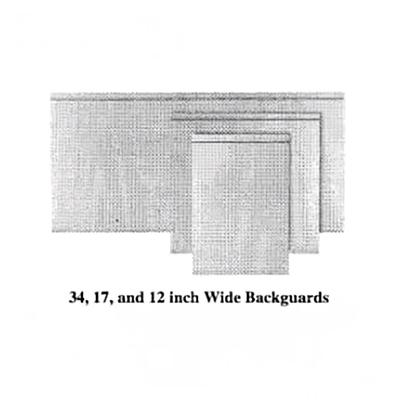 Garland M41BG Master Series Backguard/Flue Riser, 17"H x 41"W, Stainless Steel