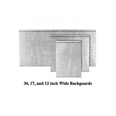 Garland M48BG Master Series Backguard/ Flue Riser, 17" X 48"W, Stainless Steel