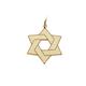 9ct Yellow Gold Plated Star Of David Jewish Pendant