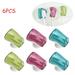 FNNMNNR 6Pcs Toothbrush Head Covers with Suction Cup Anti Dust Toothbrush Cover Great Protective Case for Home Travel Outdoor & Camping