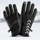 Cycling Warm Gloves Season Outdoor Waterproof Sports Anti-skid Five-finger Touch Screen Night Riding Highlight Reflectiv