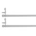 Evideco Adjustable 12" to 20" 0.5" Tension Rod in Gray | 1.06 H x 20 W x 1.1 D in | Wayfair L55023099SET