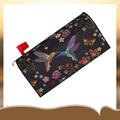 Eternal Night Hummingbird Bird & Blooming Flowers Mailbox Cover in Black/Green/Indigo | 21 H x 18 W x 0.1 D in | Wayfair EternalNight0248c88