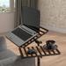 East Urban Home Eutropios Height Adjustable Standing Desk Wood/Metal in Brown | 26.38 W x 17.91 D in | Wayfair 21256149B048424B89509F30C057D16F