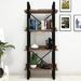 East Urban Home Duwayne 59.06" H x 21.26" W Etagere Bookcase, Metal in Brown/Gray | 59.06 H x 21.26 W x 12.6 D in | Wayfair