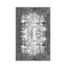Gray/White 59 x 39 x 0.31 in Area Rug - East Urban Home Risinger Abstract Machine Made Flatweave Area Rug in | 59 H x 39 W x 0.31 D in | Wayfair