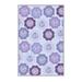 Purple/Red Rectangle 2'7" x 3'11" Area Rug - East Urban Home Floral Machine Made Flatweave Area Rug in 47.0 x 31.0 x 0.31 in white | Wayfair