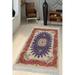 Red;beige;purple Rectangle 5'11" x 9'2" Area Rug - East Urban Home Calahan Oriental Machine Made Flatweave Velvet Area Rug in Beige/Purple/Red 71.0 x 0.53 in indigo/red | Wayfair