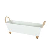 Latitude Run® Metal Tray Metal in White | 7.75 H x 18.25 W x 5.25 D in | Wayfair 1B1D0A9A0D184CB7B529658FA55B688C