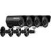 OWSOO 4pcs AHD 720P Weatherproof CCTV Cameras Kit IR CUT Color CMOS Home System 3.6mm
