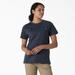 Dickies Women's Heavyweight Short Sleeve Pocket T-Shirt - Airforce Blue Size 2Xl (FS450)