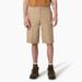 Dickies Men's Flex Cooling Active Waist Regular Fit Shorts, 13" - Desert Sand Size 42 (WR670)
