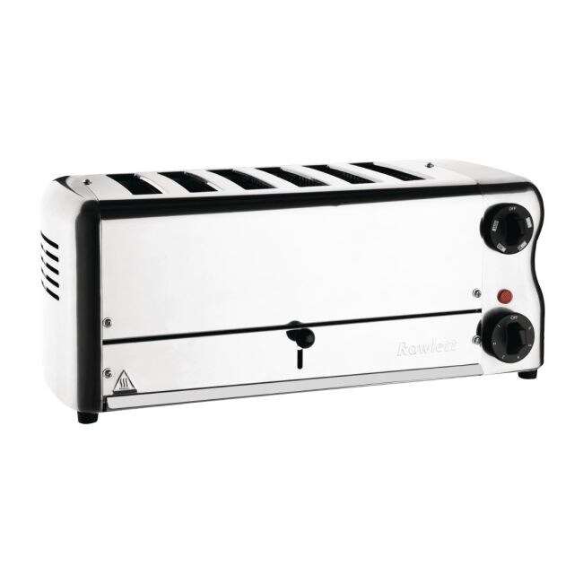 Rowlett Esprit 6 Slot Toaster Chrom Mit 2 Zusätzlichen Elementen Und Sandwichkäfig Image