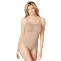 Plus Size Women's Instant Shaper Medium Control Seamless Bodysuit by Secret Solutions in Nude (Size 34/36)