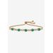 Women's 1.60 Cttw. Birthstone And Cz Gold-Plated Bolo Bracelet 10" by PalmBeach Jewelry in May
