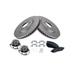 2005-2012 Nissan Pathfinder Front Brake Pad and Rotor and Wheel Hub Kit - TRQ