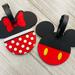 Disney Other | Mickey And Minnie Luggage Tags, Disney Luggage Tags | Color: Black/Red | Size: Os