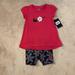 Nike Matching Sets | Nike Girls Outfit Size 4t | Color: Black/Pink | Size: 4tg