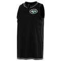 Women's Antigua Black New York Jets Establishment Tank Top