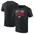 Men's Fanatics Branded Black Detroit Red Wings Best Dad Ever T-Shirt