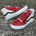 Vans Shoes | New Vans Skate Sk8-Hi Sport Leather In Chili Pepper/ True White | Color: Red/White | Size: 9