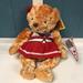 Disney Toys | 12” Plush Wildcat Cheerleader Teddy Bear Disney High School Musical Ice Tour | Color: Red/Tan | Size: 12”