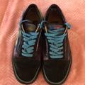 Vans Shoes | Custom Design Van Mens Shoes. | Color: Black/Blue | Size: 10.5