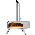 Petra PT5186EU10 tragbarer Outdoor Holzpellet Pizzaofen (12 Zoll), erreicht 500 °C in 15 Minuten, authentische Holzofen-Pizza in 60 Sekunden, Holzpellet Grill inklusive Pizzaschaufel & Pizzastein