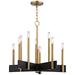 Hudson Valley Abrams 23.75" Wide Aged Brass Chandelier