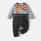 Harry Potter Baby Boy Graphic Print Long-sleeve Spliced Jumpsuit