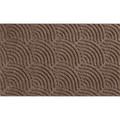 Dune Waves Scraper Doormats in Taupe Brown