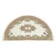 Royal Aubusson Half Moon rugs in Beige Cream