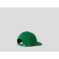 Benetton, Green Cap With Printed Logo, taglia OS, Dark Green, Men