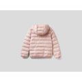 Benetton, Puffer Jacket With Hood, taglia 3XL, Soft Pink, Kids