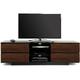 Avitus Premium High Gloss Black with 4-Walnut Drawers & 3-Shelf 32-65 led/oled/lcd tv Cabinet - Homeology